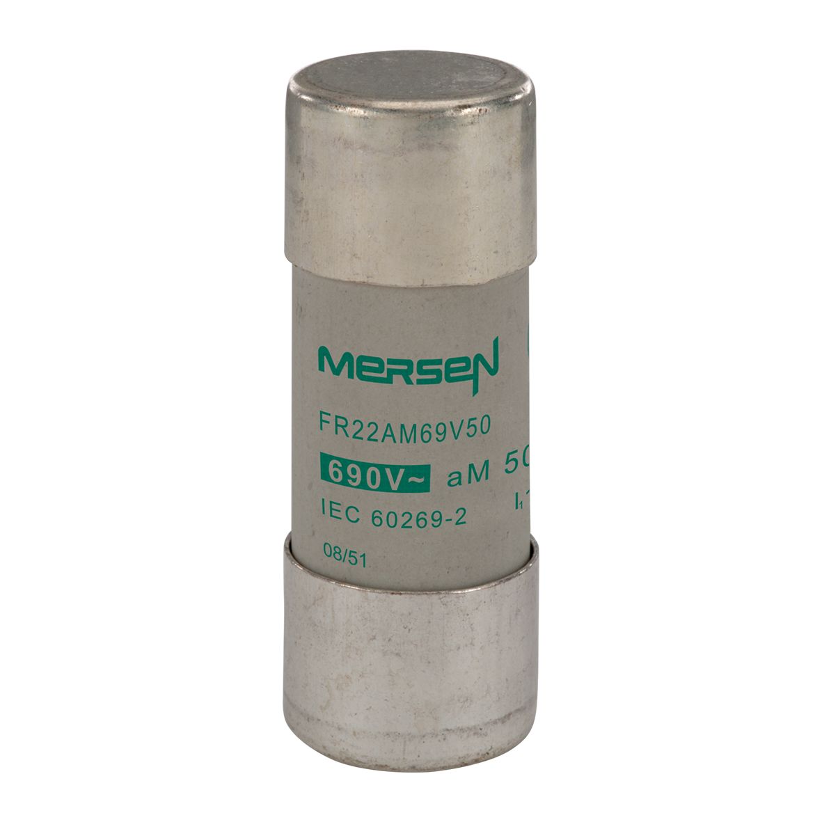 R214122 - Cylindrical fuse-link aM 690VAC 22.2x58, 50A